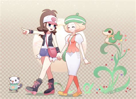 Hilda Oshawott Bianca And Snivy Pokemon And 2 More Drawn By Makoto
