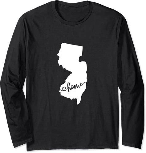 Amazon Com New Jersey Home State Pride United States Long Sleeve T