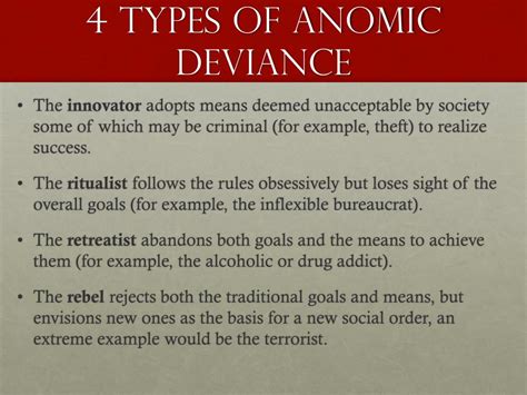 What Are The 4 Types Of Deviance Sharedoc
