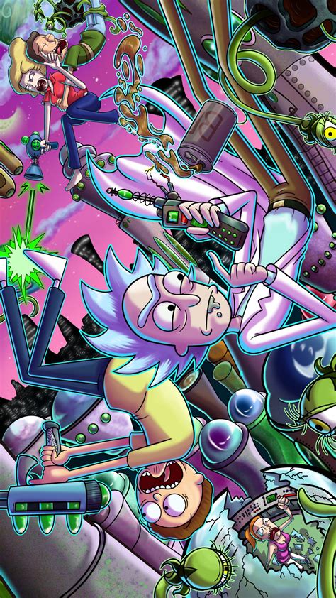 Rick And Morty Time Travel Wallpaper Rick Y Morty Wallpaper Hd Android 1080x1920 Wallpaper