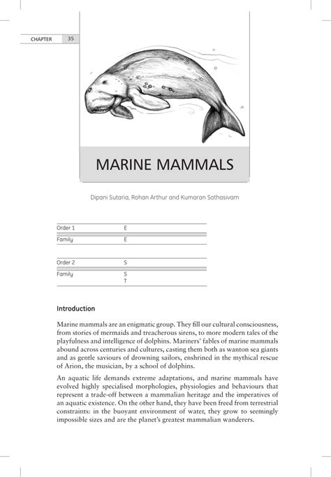 Pdf Marine Mammals