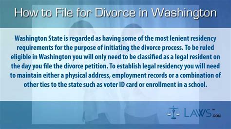 How To File For Divorce In Washington Youtube