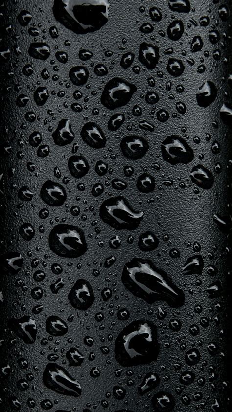 Iphone X Wallpaper 4k Zedge New Black Water Droplets