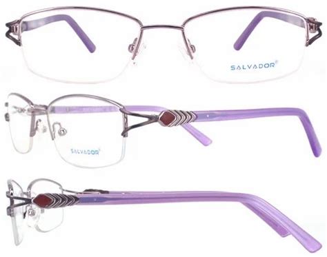 Salvador Purple Popular Women S Half Rim Frame Designer Eyeglasses 41088 At Best Price In Mumbai