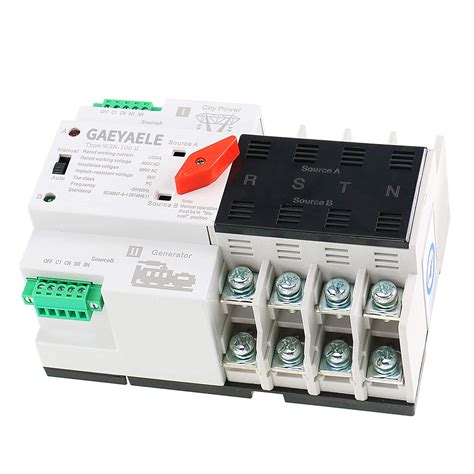 W2r Mini 4p Dual Power Automatic Transfer Switch Ats 100a Rated 220v