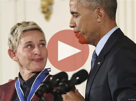 Watch Ellens Emotional Presidential Medal Of Freedom Acceptance