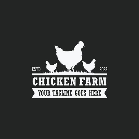 Chicken Farm Logo Vector 12111753 Vector Art At Vecteezy