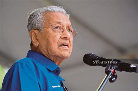 Sabah Leader Also Deserves To Be A Prime Minister Tun Dr Mahathir Mohamad New Straits Times