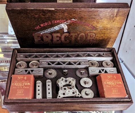 vintage erector sets were toys that made toys see old sets and find out their history click