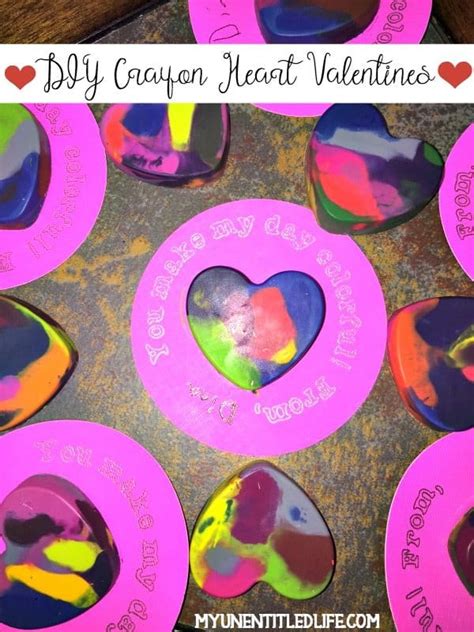 Diy Crayon Heart Valentines Cards