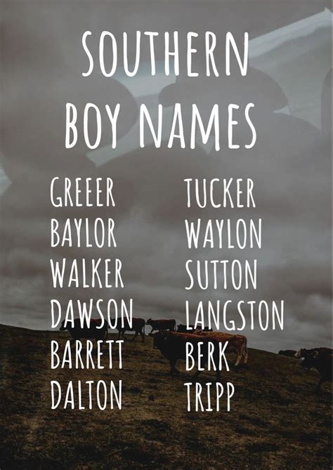 Southern Boy Names Artofit