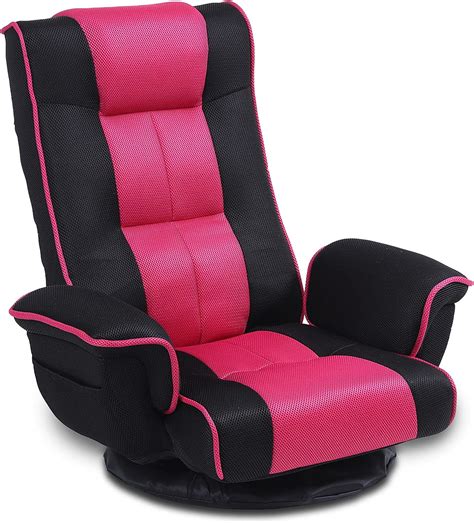 Urnodel Swivel Floor Chairs For Adultsfloor Gaming Chair With Extra Wide Armsback