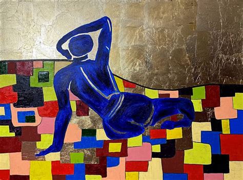 Blue Nude Painting By Antomio Cchirca Saatchi Art