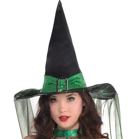 Adult Spell Caster Black And Green Witch Costume Party City