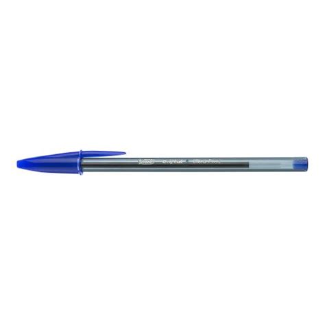 Bic Cristal Ballpoint Pens Ultra Fine 07mm Blue Pack Of 20 992605