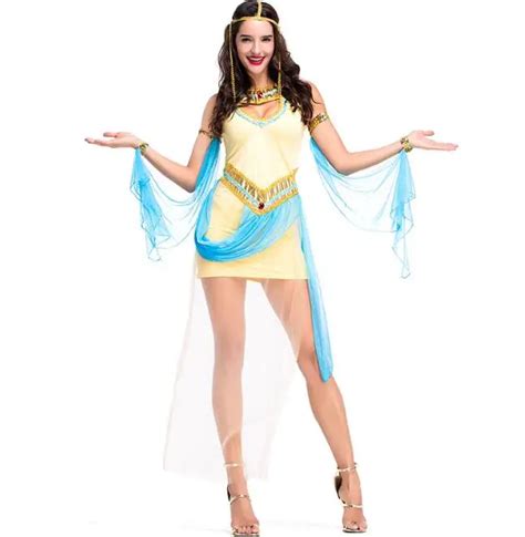 Women Egyptian Costumes Women Halloween Party Queen Of Egypt Cosplay Fancy Dress Womens