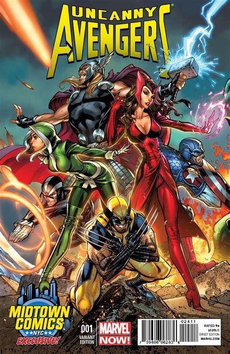 Uncanny Avengers 001 Variant Edition Midtown Comics Nyc Exclusive J