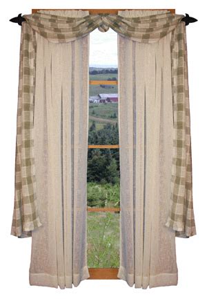 We can help you design the perfect window treatments. Primitive Country Window Treatments | rustic window ...