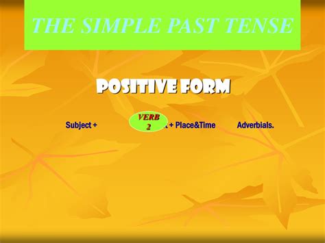 Ppt The Simple Past Tense Powerpoint Presentation Free Download Id