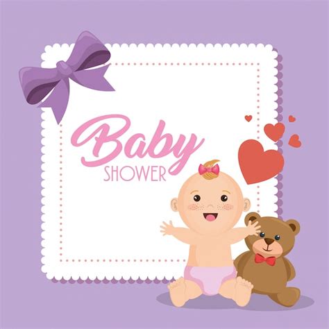 Tarjeta Baby Shower Niña 067