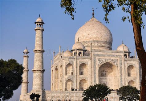Taj Mahal In Agra City Uttar Pradesh State India Stock Photo Image