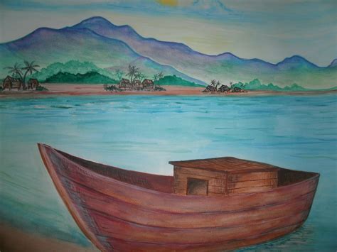 Gambar ini ialah gambar mewarna mewarna pemandangan di dasar laut. Gambar 50 Lukisan Pemandangan Alam Gunung Laut Pantai ...
