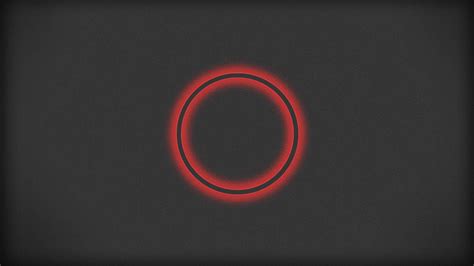 Download Two Glowing Red Circles Wallpaper