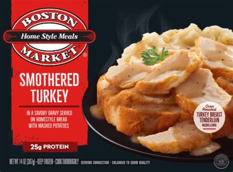 Boston Market Home Style Meals Smothered Turkey Frozen Meal 14 Oz