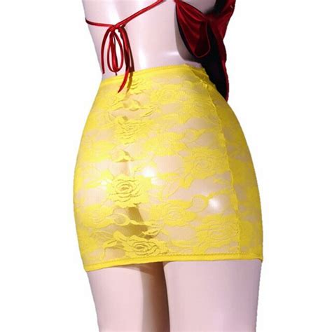 Straight Skirt Y K Aesthetic Outfits Mini See Through Sexy Package Hip