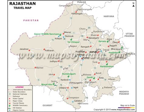 Road Map Of Rajasthan