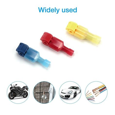 60pcs Insulated 22 10 Awg T Taps Quick Splice Wire Terminal Connectors