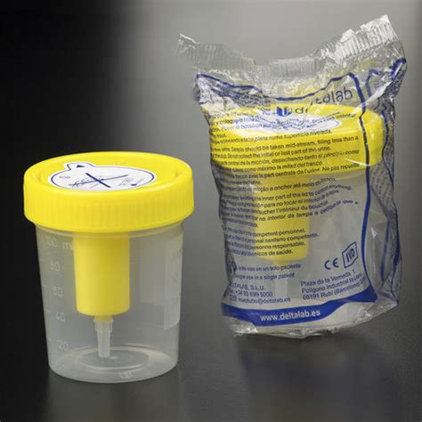 Urine Sample Container 409531 Deltalab Polypropylene Vacuum