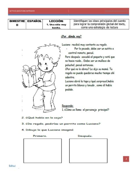 Actividades Para Segundo Grado De Primaria Para Imprimir Maesdi