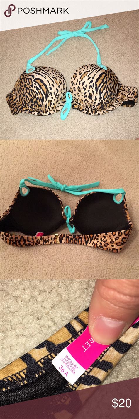 Leopard Victorias Secret Bikini Top Never Warn Bikinis Bikini