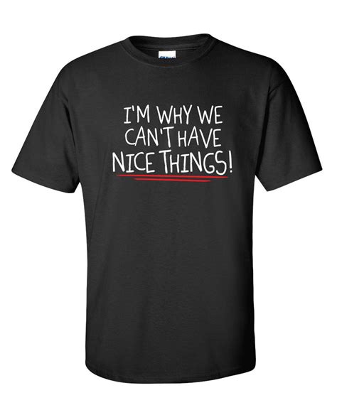 Im Why We Cant Have Nice Things Funny T Shirt Etsy
