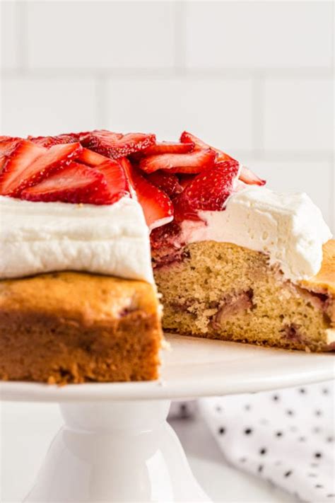 Lemon Strawberry Shortcake Cake Bake Or Break