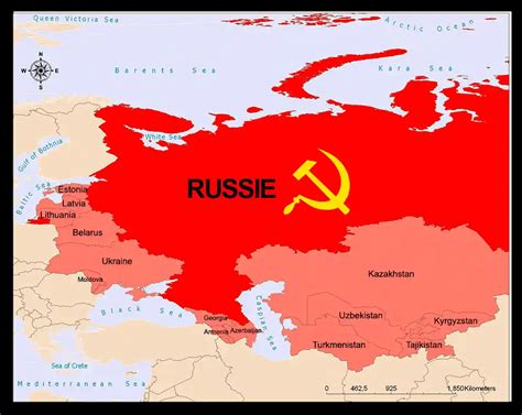 Union Soviétique ≡ Voyage Carte Plan