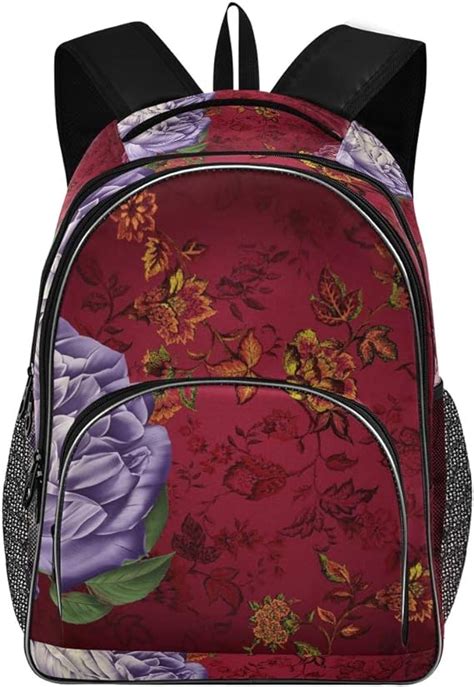 Flowers Backpack For Students Unisex Shool Bag Laptop Bag