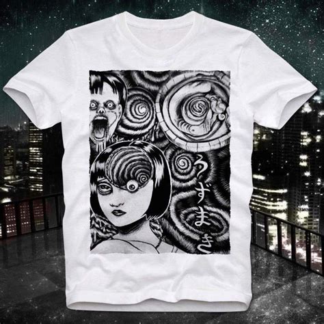 Junji Ito Mens T Shirt Uzumaki Junji Ito Manga Anime Anime Store