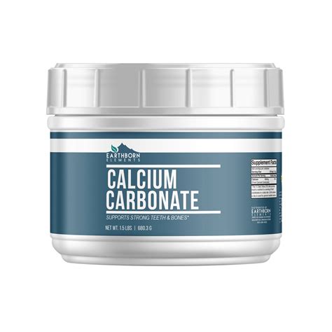 Calcium Carbonate Dietary Supplement Tub 24 Oz Etsy