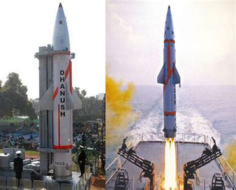 Dhanush Ballistic Missile Test Naval Version Of Prithivi Ii Ballistic