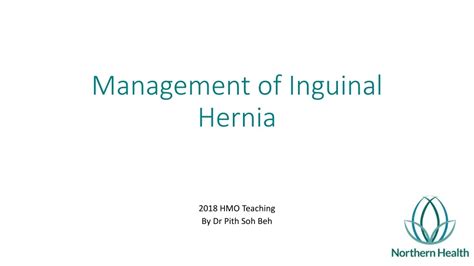 Ppt Management Of Inguinal Hernia Powerpoint Presentation Free