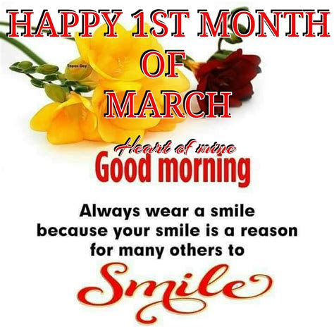 Happy 1st Month Of March, Good Morning Pictures, Photos, and Images for ...