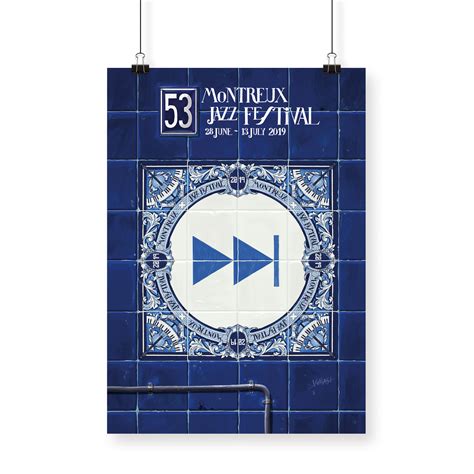 Le montreux jazz festival a confié à marylou faure la création de l'affiche de sa 55e édition. Affiche Ignasi Monreal, 2019 - Forward - Montreux Jazz Shop
