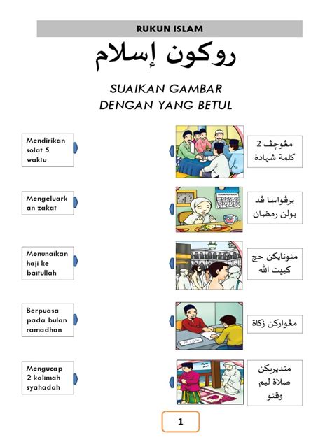 Artikel ini akan membantu anda memahami topik berkaitan rukun iman secara lengkap dan tersusun. Lembaran Kerja Rukun Iman Dan Rukun Islam