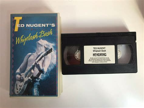 Ted Nugents Vhs Tape Whiplash Bash Hendring New Years Eve 44008276630