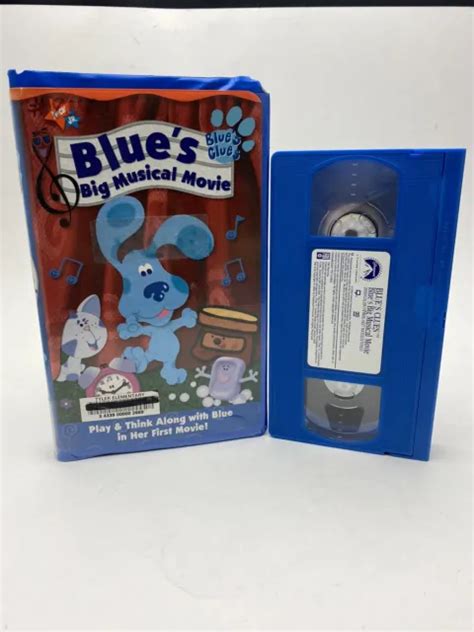 BLUES CLUES BLUES Big Musical Movie VHS Nick Jr Clamshell Case Blue EUR PicClick IT