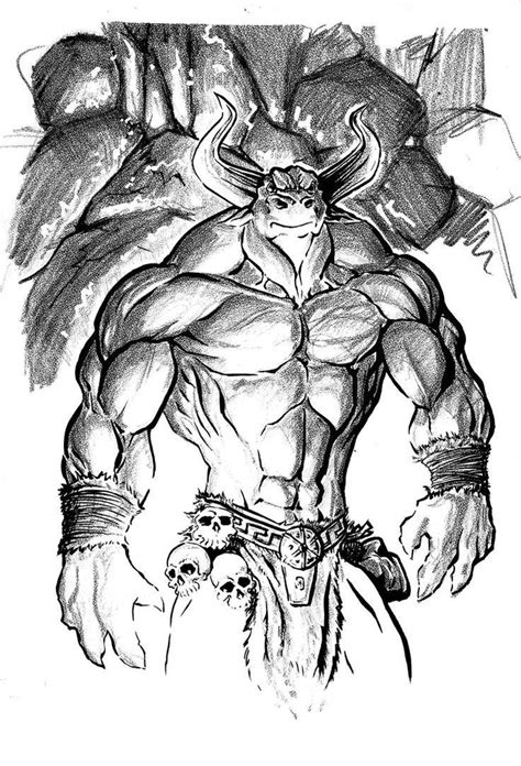 Minotaur By Freddylupus Taurus Bull Tattoos Bull Tattoos Zombie