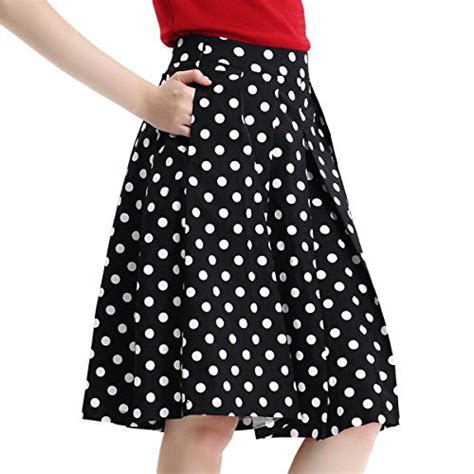 Vintage Fashion Cissys May® Retro 1950s Vintage A Line Fall Pleated Swing Skirts For Women