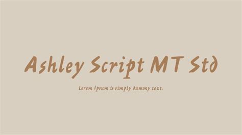 Ashley Script Mt Std Font Download Free For Desktop And Webfont